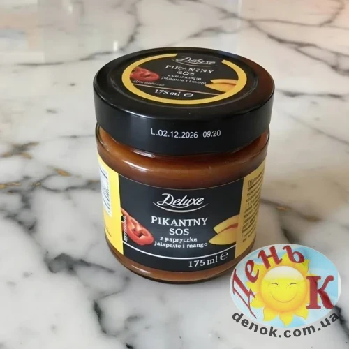Пикантный соус Deluxe с халапеньо и манго 175 мл Пикантный соус Deluxe с халапеньо и манго 175 мл
