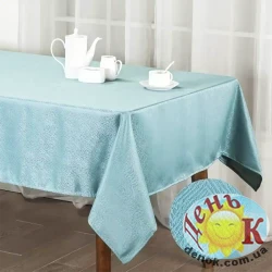 Водоотталкивающая скатерть Soho Oxford Turquoise 140х180
