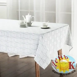 Водоотталкивающая скатерть Soho Geomeria Grey 140х180