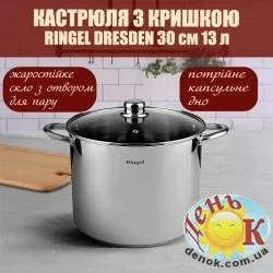 Кастрюля с крышкой Ringel Dresden 13 л
