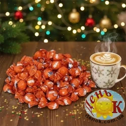 Альпийский молочный шоколад с карамельным пралине VIP XMAS Milka