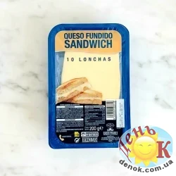 Сыр нарезкой с 3 видов молока Hacendado Queso Sandwich