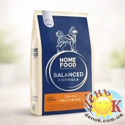 Корм для собак больших пород мясное ассорти HOME FOOD Premium Balanced Formula 10кг