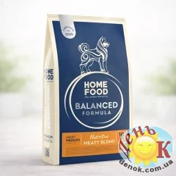 Корм для собак средних пород мясное ассорти HOME FOOD Premium Balanced Formula 10кгм