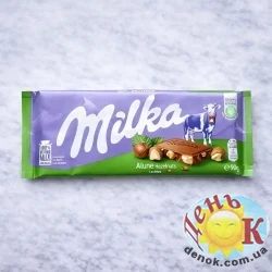 Молочный шоколад с цельным фундуком Milka