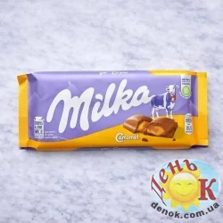 Молочный шоколад с жидкой карамелью Milka