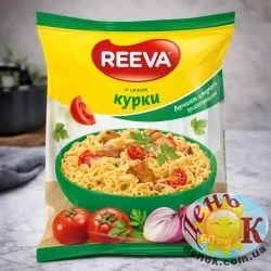 Вермишель быстрого приготовления Reeva со вкусом курицы 60 г