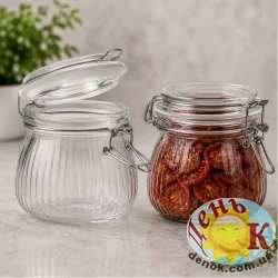 Скляна банка з герметичною кришкою