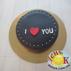 Торт на 14 февраля I Love you