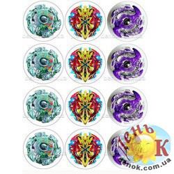 Недорогая и красивая вафельная картинка BeyBlade для пряников