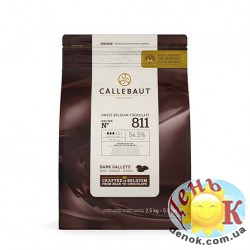 Бельгийский Черный шоколад 54% Callebaut 2,5 кг с доставкой по Украине