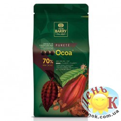 Темный шоколад Ocoa 70% Cacao-Barry 1 кг с доставкой по Украине