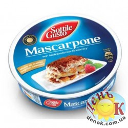 Сыр маскарпоне  Mascarpone Sottile Gusto 250 г, Польша купить в Украине оптом и в розницу