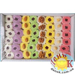 Рахат лукум квадрат 1,5 кг эконом упаковка цветные
