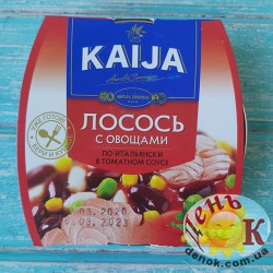 Лосось с овощами консервы Kanija по-итальянски в томатном соусе