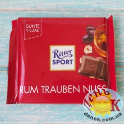 Шоколад Ritter Sport Rum Nrauben Nuss 100г, Германия