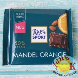 Шоколад Ritter Sport Mandel orange 100г, Германия