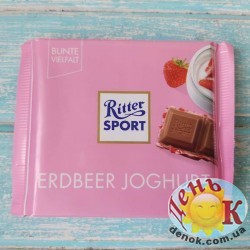 Шоколад Ritter Erdbeer Joghurt 100г, Германия молочный с клубникой