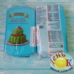 Мастика для торта Визьен голубая 1 кг (Vizyon), Турция купить в Украине
