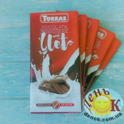 Молочный шоколад без глютена Torras con leche Испаня купить в Киеве недорого