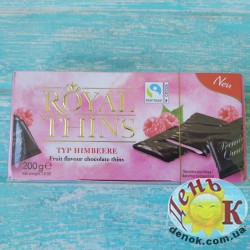 Шоколадные пластины малиновые Royal Thins купить в Украине недорого
