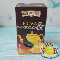 Чай черный листовой с айвой и апельсином Big Active купить в Украине недорого