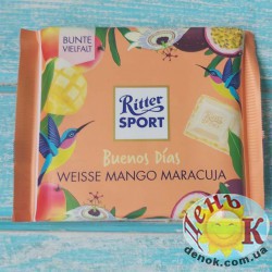 Белый шоколад с манго и маракуйя Ritter Sport Германия купить в Украине недорого