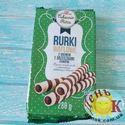 Вафельные трубочки с ореховым кремом Cukiernia Roza купить в Украине недорого