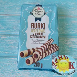 Вафельные трубочки с шоколадным кремом Cukiernia Roza купить в Украине недорого
