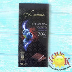Черный шоколад 70% с голубикой Luximo купить в Украине недорого