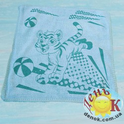 Салфетка из микрофибры голубая Тигренок купить в Киеве недорого
