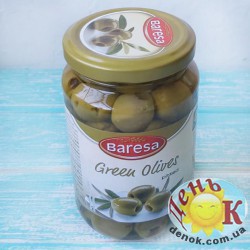 Зеленые оливки без косточки Baresa купить в Украине недорого