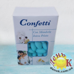 Конфеты из цельного миндаля голубые Crispo Confetti con mandorla