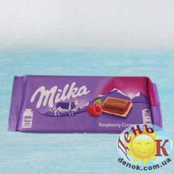 Шоколад милка с малиновый кремом Milka Raspbarry Creme