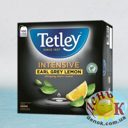Черный чай Tetley Earl Grey Lemon 100 пакетиков купить в Украине недорого