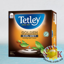 Черный чай Tetley Golden Earl Grey 100 пакетиков купить в Украине недорого