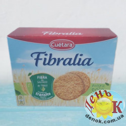 Соевое печенье с цельнозерновой муки с пшеничными отрубами Cuetara Fibralia Soja