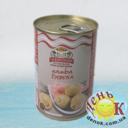 Оливки зеленые с креветками