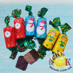 Конфеты новогодние с рисунком