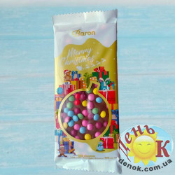 Молочный шоколад с драже новогодняя игрушка
