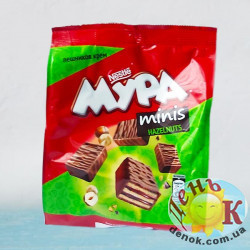 Вафельный батончик Nestle minis Hazelnuts Mypa
