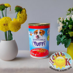 Корм для собак с говядины Puffi 415г