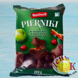 Пряники с фруктовой начинкой в шоколаде