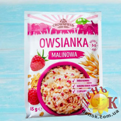 Овсянка с малиной