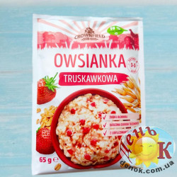 Овсянка с клубникой