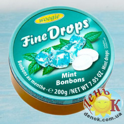 Леденцы со вкусом освежающей мяты Fine Drops