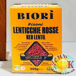 Макароны из муки красной чечевицы Biori