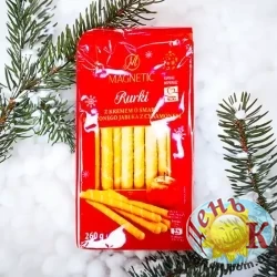 Вафельные трубочки с яблоком и корицей