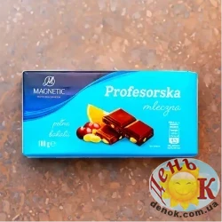 Молочный шоколад с орехами, изюмом и апельсином Magnetic Profesorska