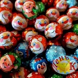 Новогодние шоколадные шарики